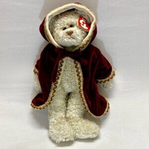 Ty Beanie Babies Gem Bear Attic Treasures 12.5" Let It Snow Holiday Bear 1993